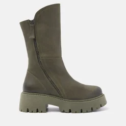 Vrouw Lazamani Boots-Dames Biker Boots 67.056 Green