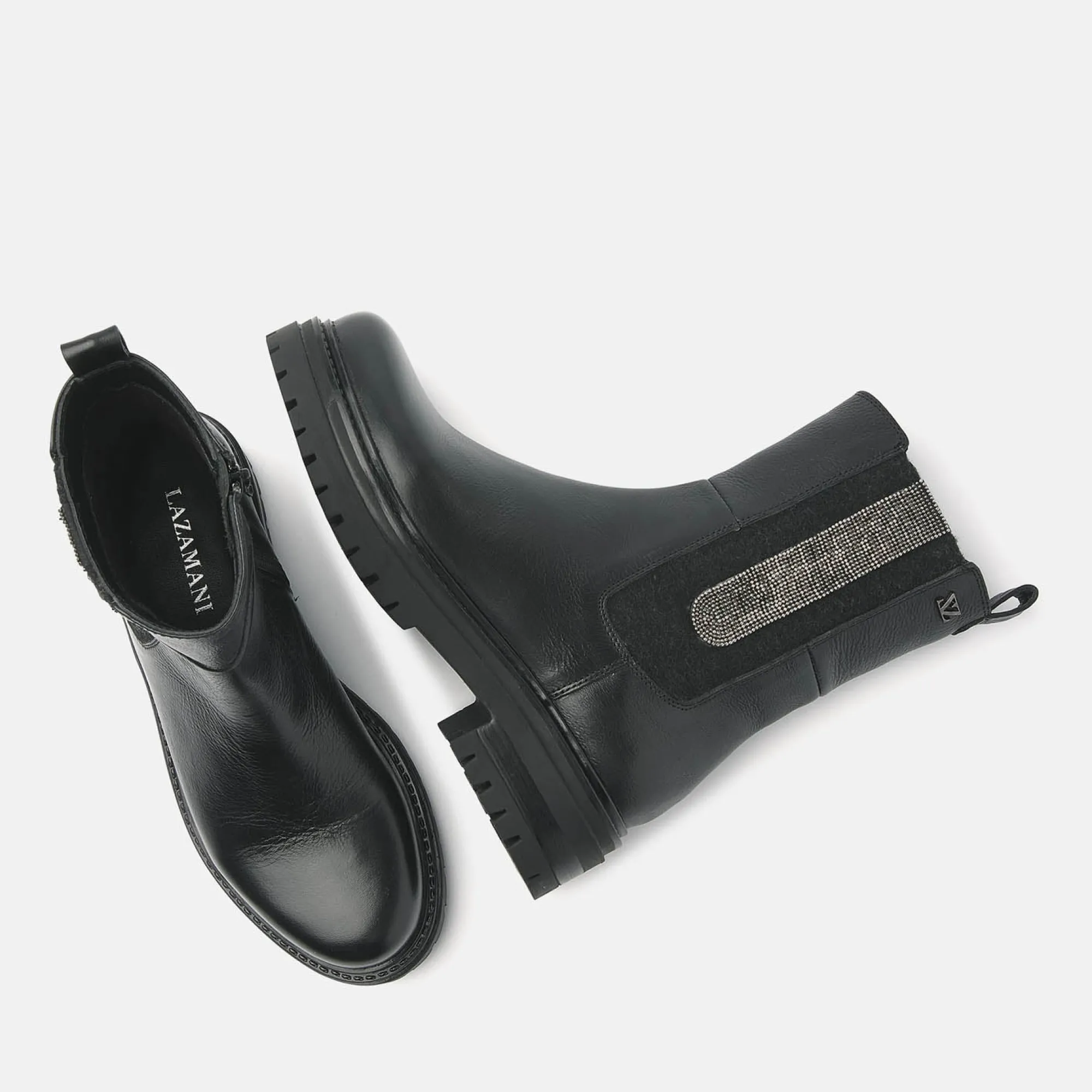 Vrouw Lazamani Chelsea Boots-Dames Boots 85.636 Black