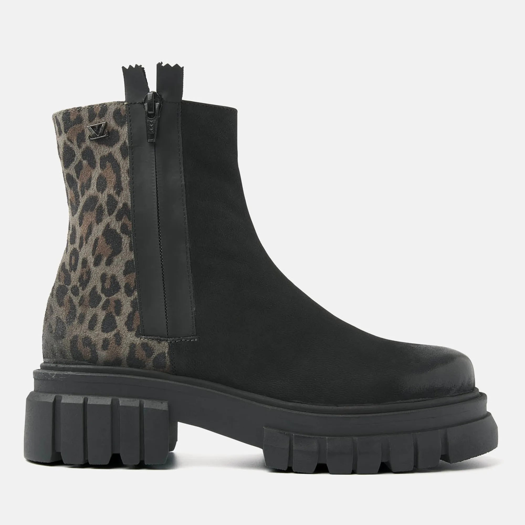 Vrouw Lazamani Boots-Dames Boots 85.612 Leopard-Black