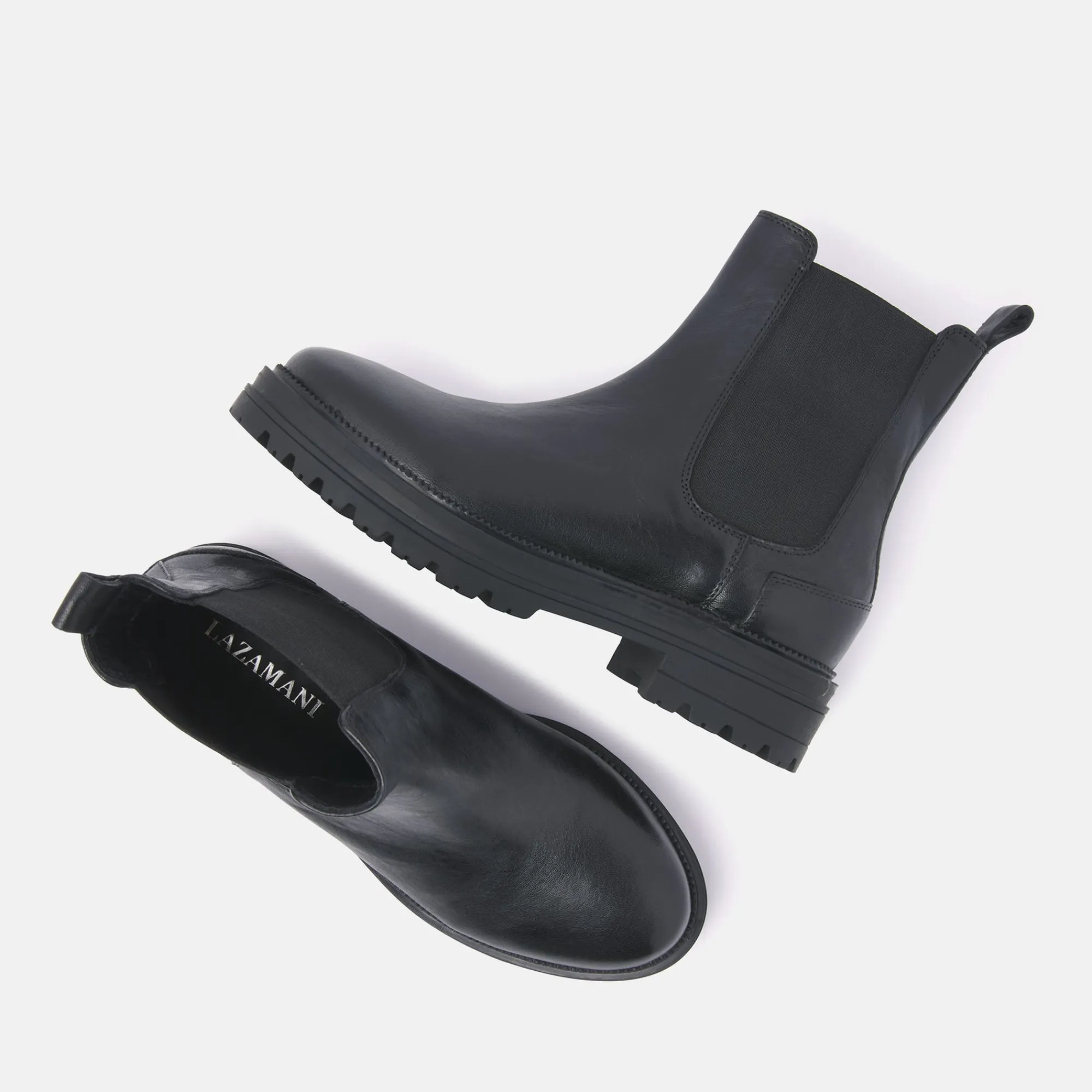 Vrouw Lazamani Chelsea Boots-Dames Chelsea Boots 85.417 Black-Black