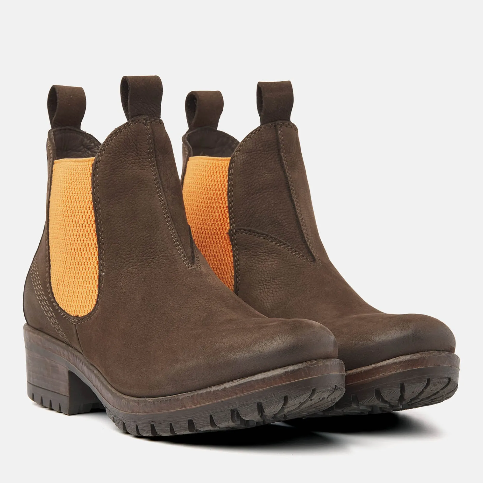 Vrouw Lazamani Chelsea Boots-Dames Chelsea Boots 68.002 Brown-Orange