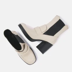Vrouw Lazamani Chelsea Boots-Dames Chelsea Boots 55.094 Ecru