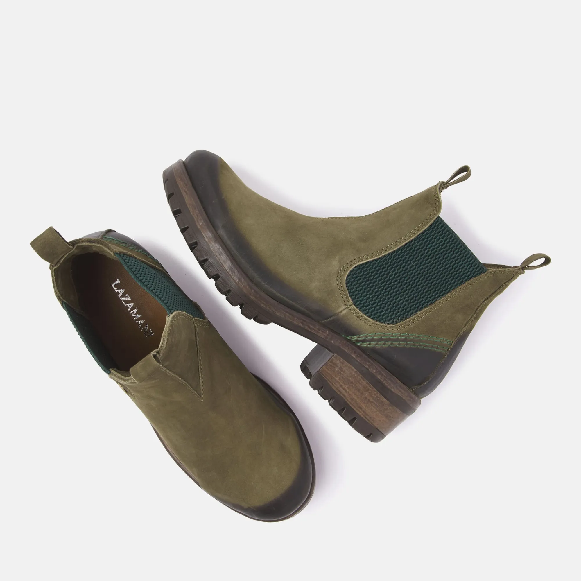 Vrouw Lazamani Chelsea Boots-Dames Chelsea Boots 68.001 Green