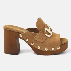 Vrouw Lazamani Clogs-Dames Clogs 31.230 Cuoio
