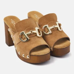 Vrouw Lazamani Clogs-Dames Clogs 31.230 Cuoio
