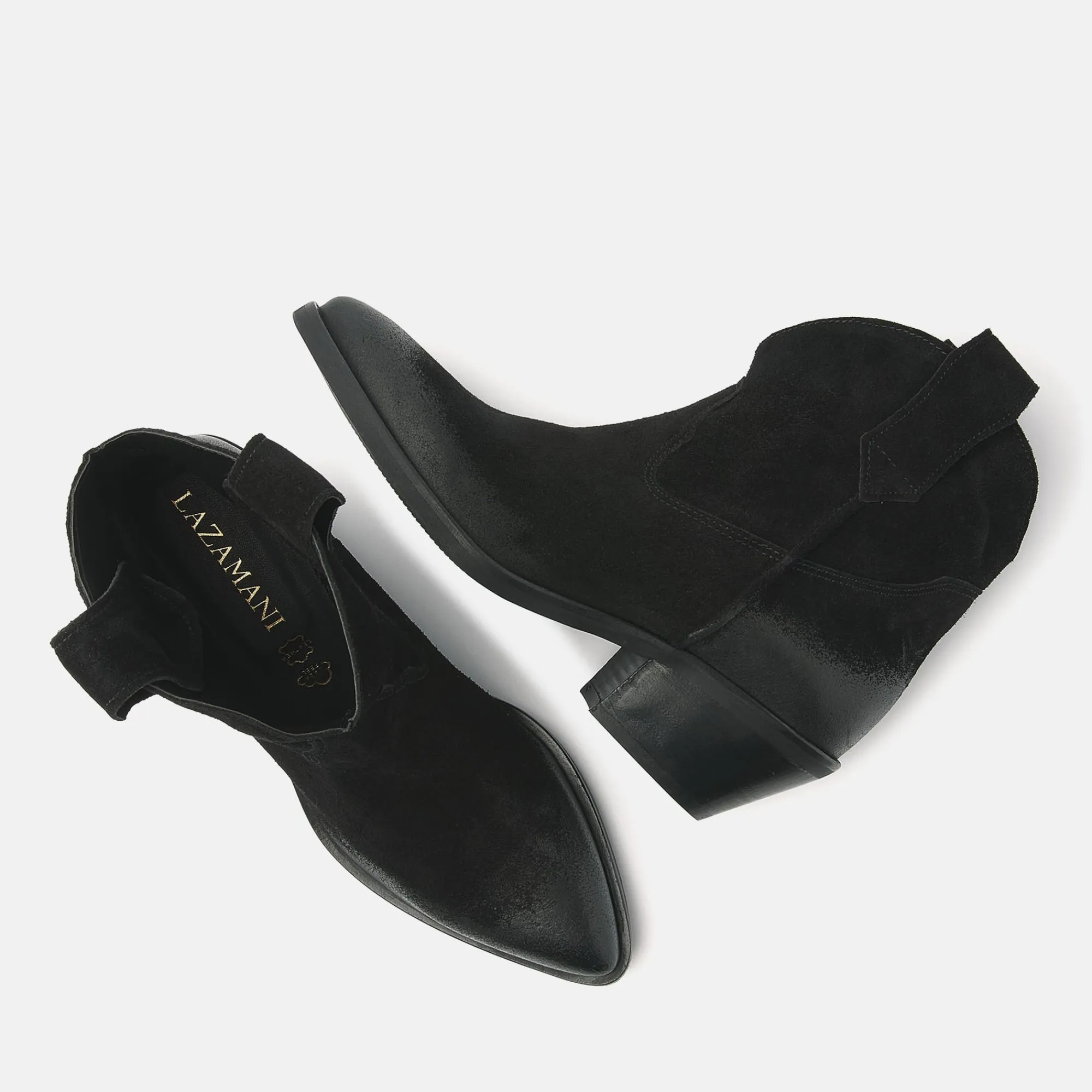 Vrouw Lazamani Enkellaarsjes-Dames Enkellaarsjes 55.103 Black