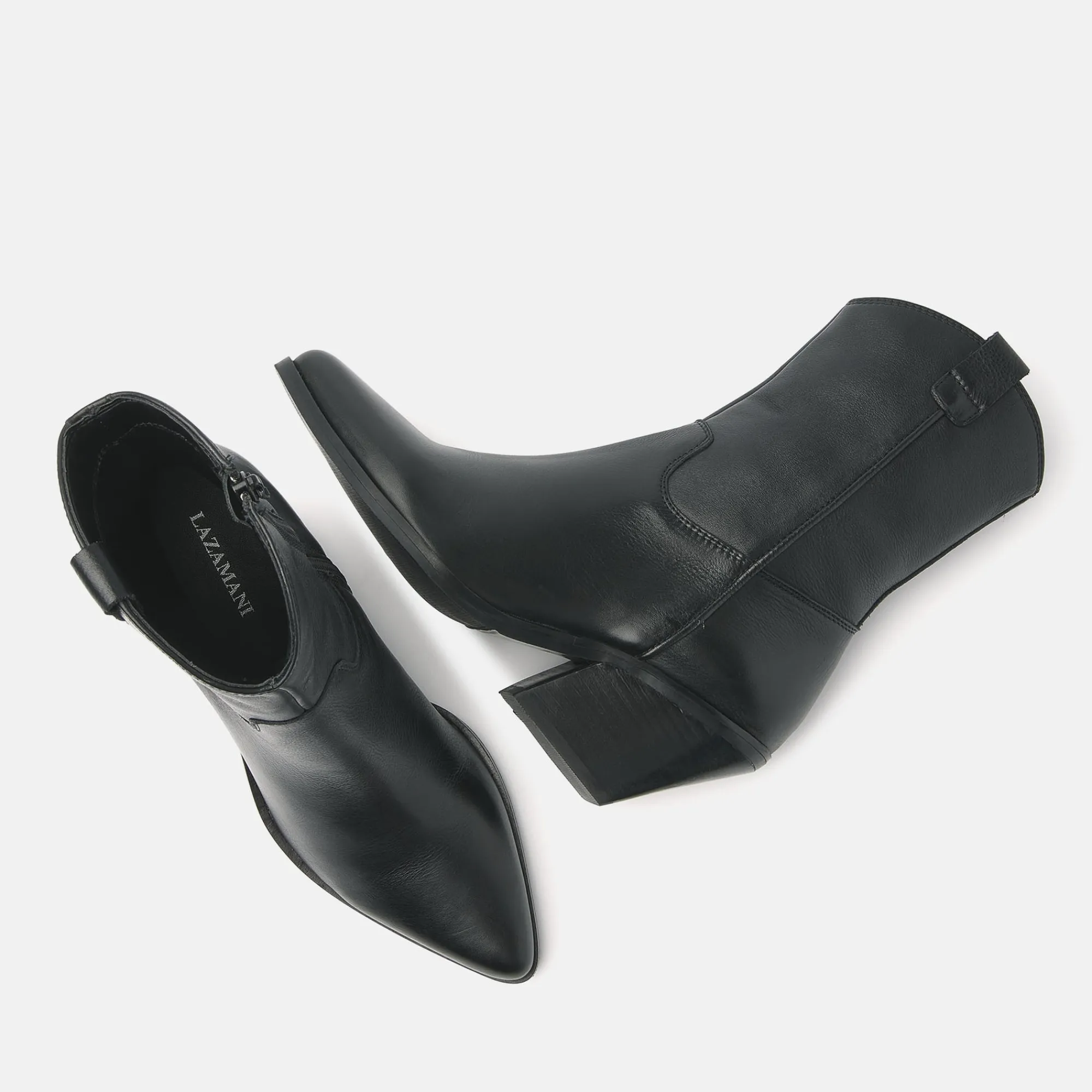 Vrouw Lazamani Enkellaarsjes-Dames Enkellaarsjes 53.596 Black