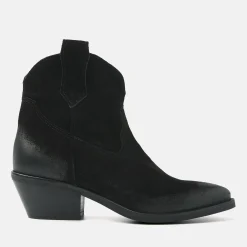Vrouw Lazamani Cowboy Laarzen-Dames Enkellaarsjes 55.103 Black