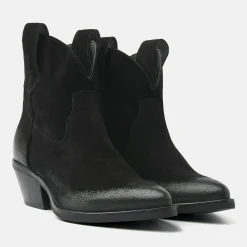 Vrouw Lazamani Cowboy Laarzen-Dames Enkellaarsjes 55.103 Black