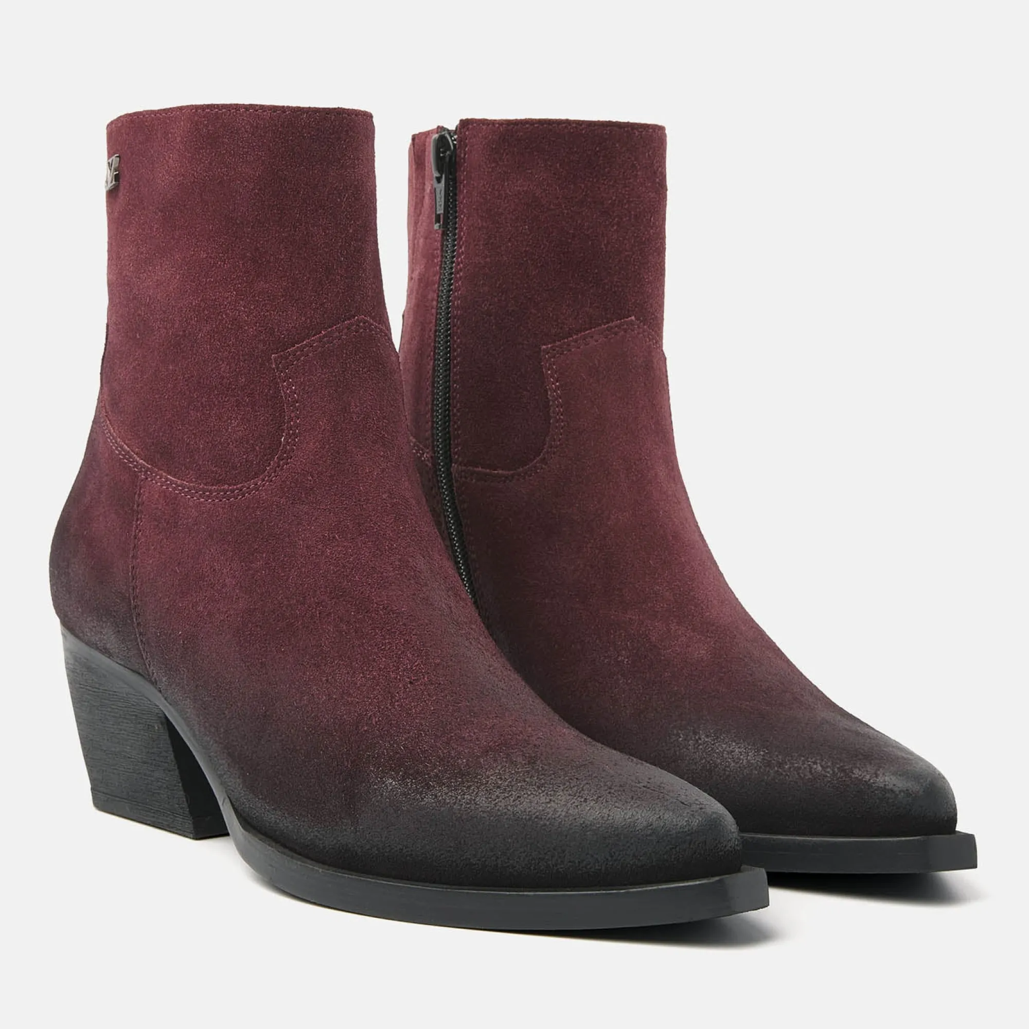 Vrouw Lazamani Cowboy Laarzen-Dames Enkellaarsjes 85.632 Bordo