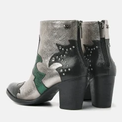Vrouw Lazamani Enkellaarsjes-Dames Enkellaarsjes 85.609 Green-Multi
