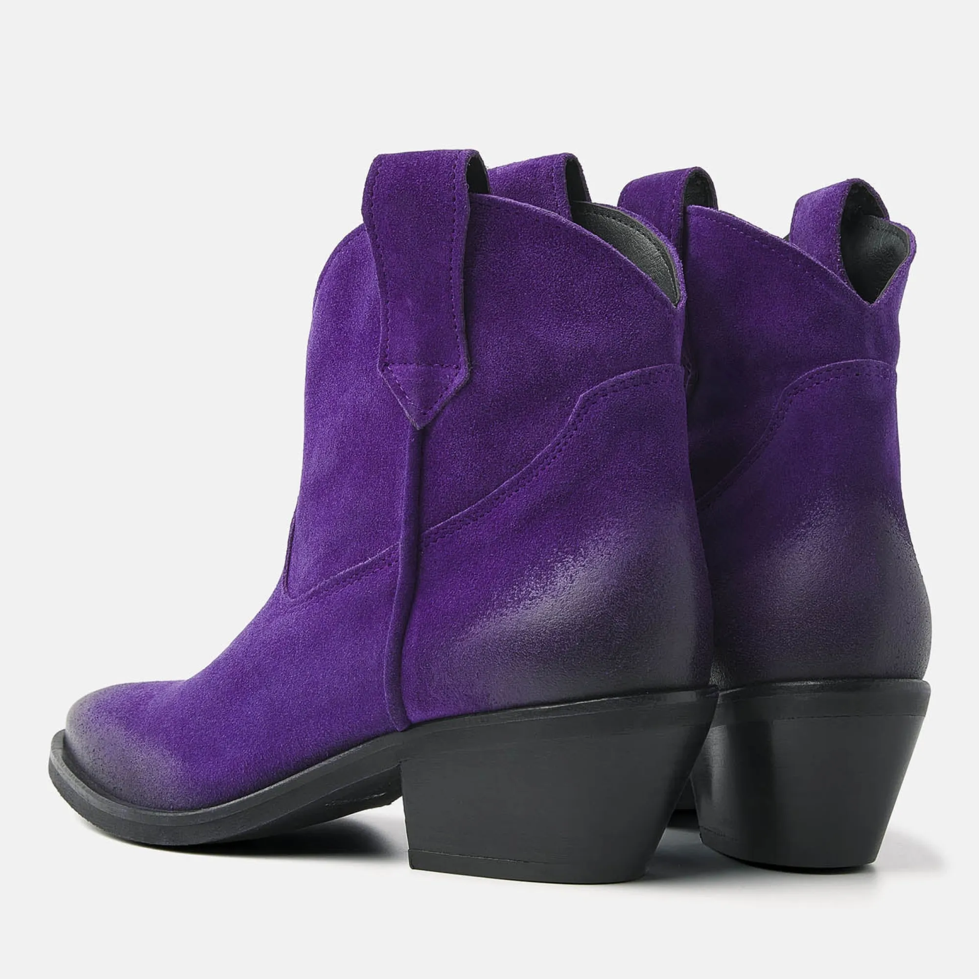 Vrouw Lazamani Cowboy Laarzen-Dames Enkellaarsjes 55.103 Purple
