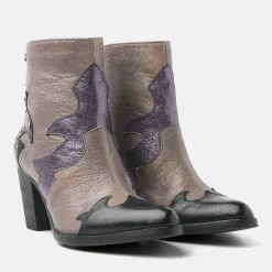 Vrouw Lazamani Enkellaarsjes-Dames Enkellaarsjes 85.609 Purple-Multi