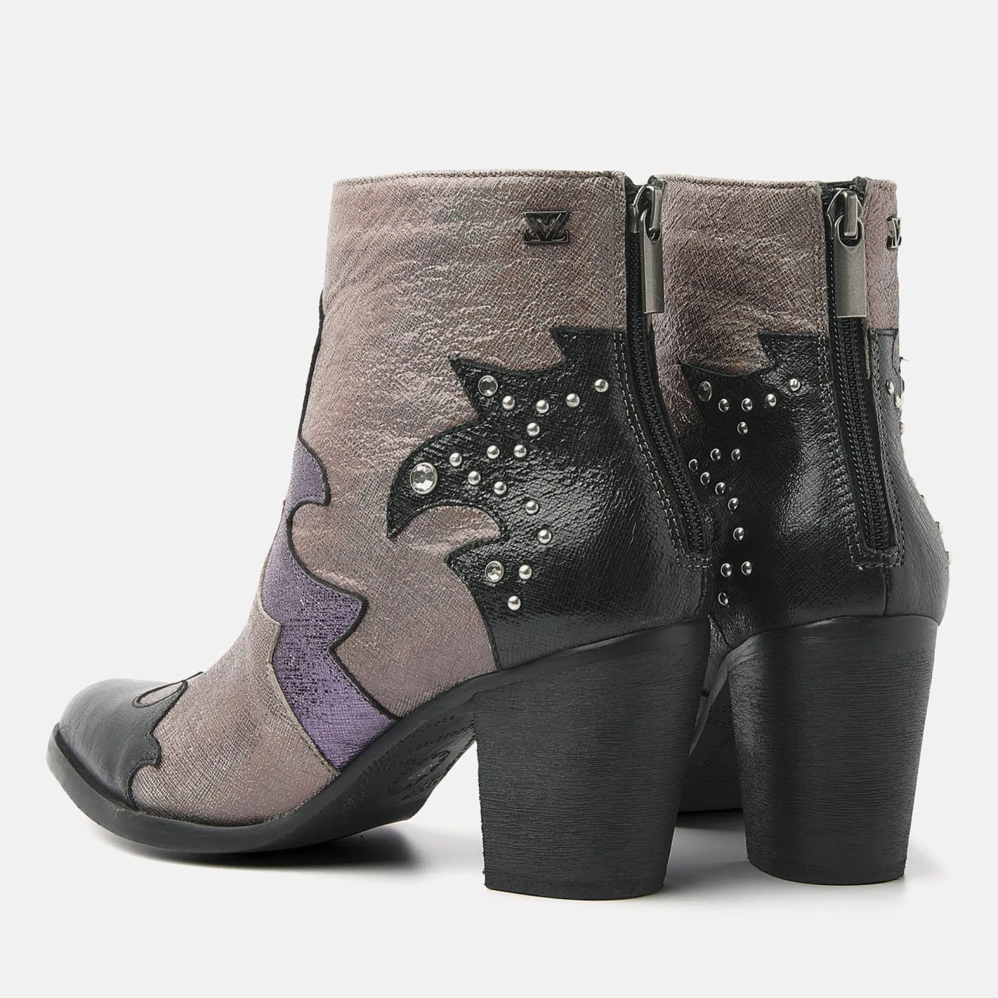 Vrouw Lazamani Enkellaarsjes-Dames Enkellaarsjes 85.609 Purple-Multi