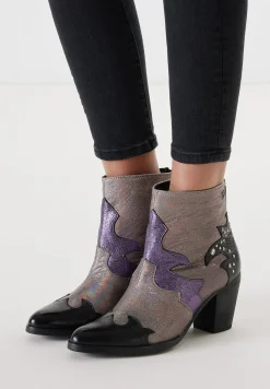 Vrouw Lazamani Enkellaarsjes-Dames Enkellaarsjes 85.609 Purple-Multi