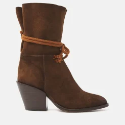 Vrouw Lazamani Cowboy Laarzen-Dames Enkellaarsjes 35.118 Tan