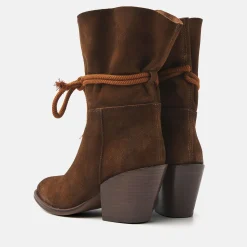 Vrouw Lazamani Cowboy Laarzen-Dames Enkellaarsjes 35.118 Tan