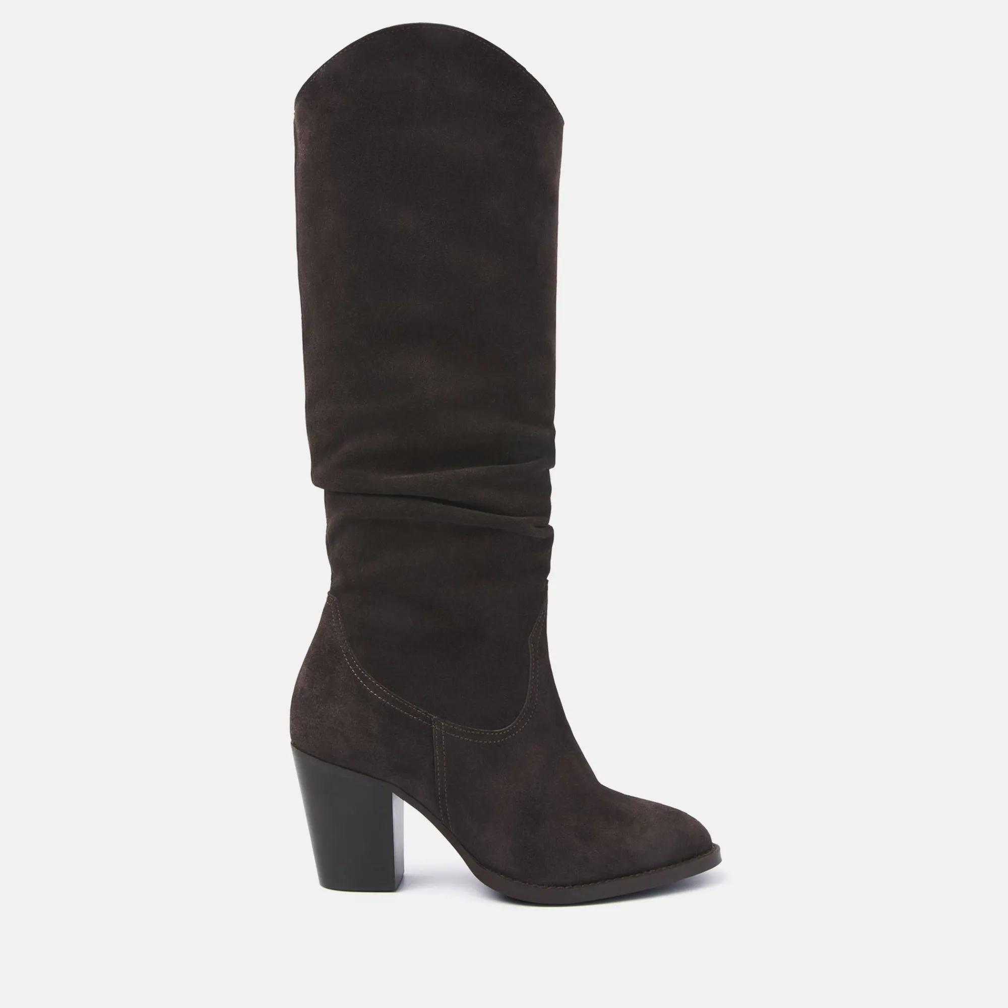 Vrouw Lazamani Hoge Laarzen-Dames Hoge Laarzen 57.318 Dark Brown