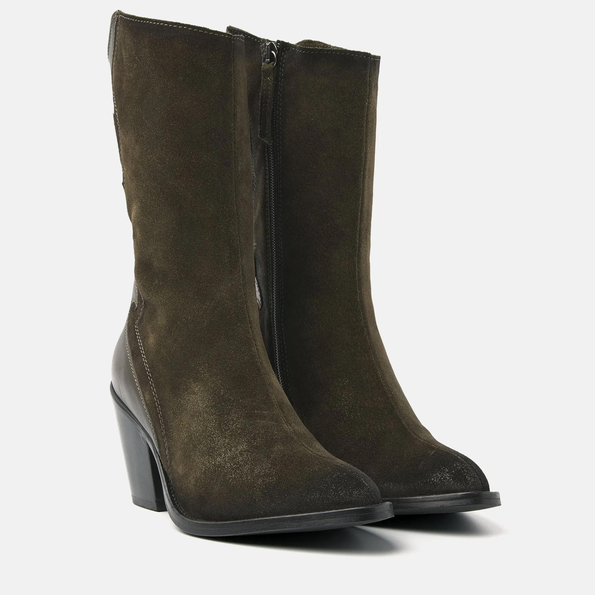 Vrouw Lazamani Cowboy Laarzen-Dames Laarsjes 35.112 Green