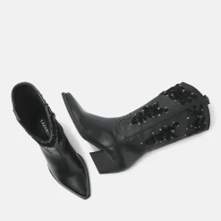 Vrouw Lazamani Halfhoge Laarzen-Dames Laarzen 85.616 Black