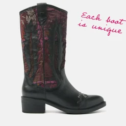 Vrouw Lazamani Halfhoge Laarzen-Dames Laarzen 85.631 Black