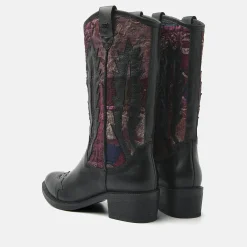 Vrouw Lazamani Halfhoge Laarzen-Dames Laarzen 85.631 Black