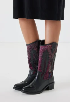Vrouw Lazamani Halfhoge Laarzen-Dames Laarzen 85.631 Black