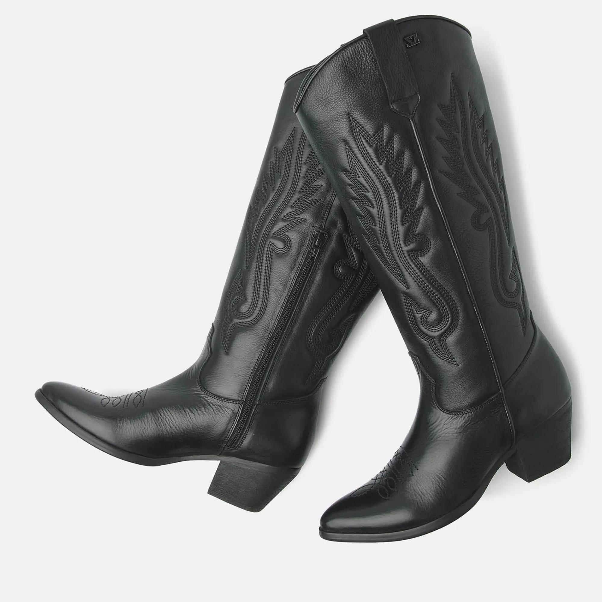Vrouw Lazamani Cowboy Laarzen-Dames Laarzen 85.604 Black