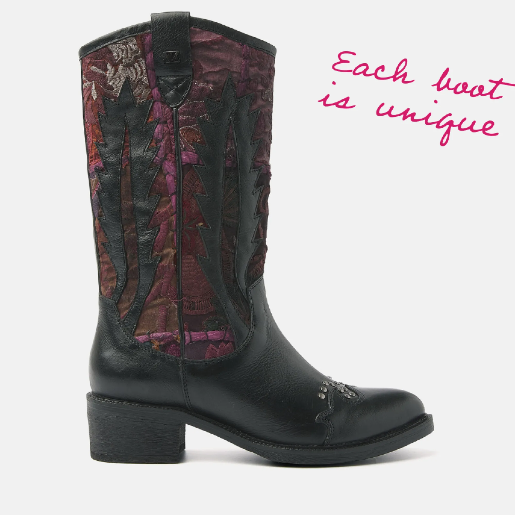 Vrouw Lazamani Cowboy Laarzen-Dames Laarzen 85.631 Black