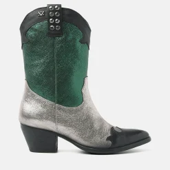 Vrouw Lazamani Halfhoge Laarzen-Dames Laarzen 85.603 Green