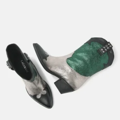 Vrouw Lazamani Halfhoge Laarzen-Dames Laarzen 85.603 Green