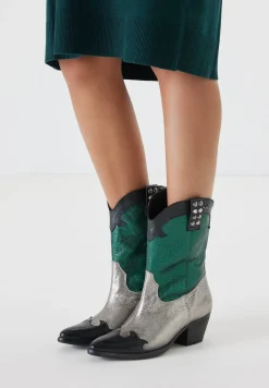 Vrouw Lazamani Halfhoge Laarzen-Dames Laarzen 85.603 Green