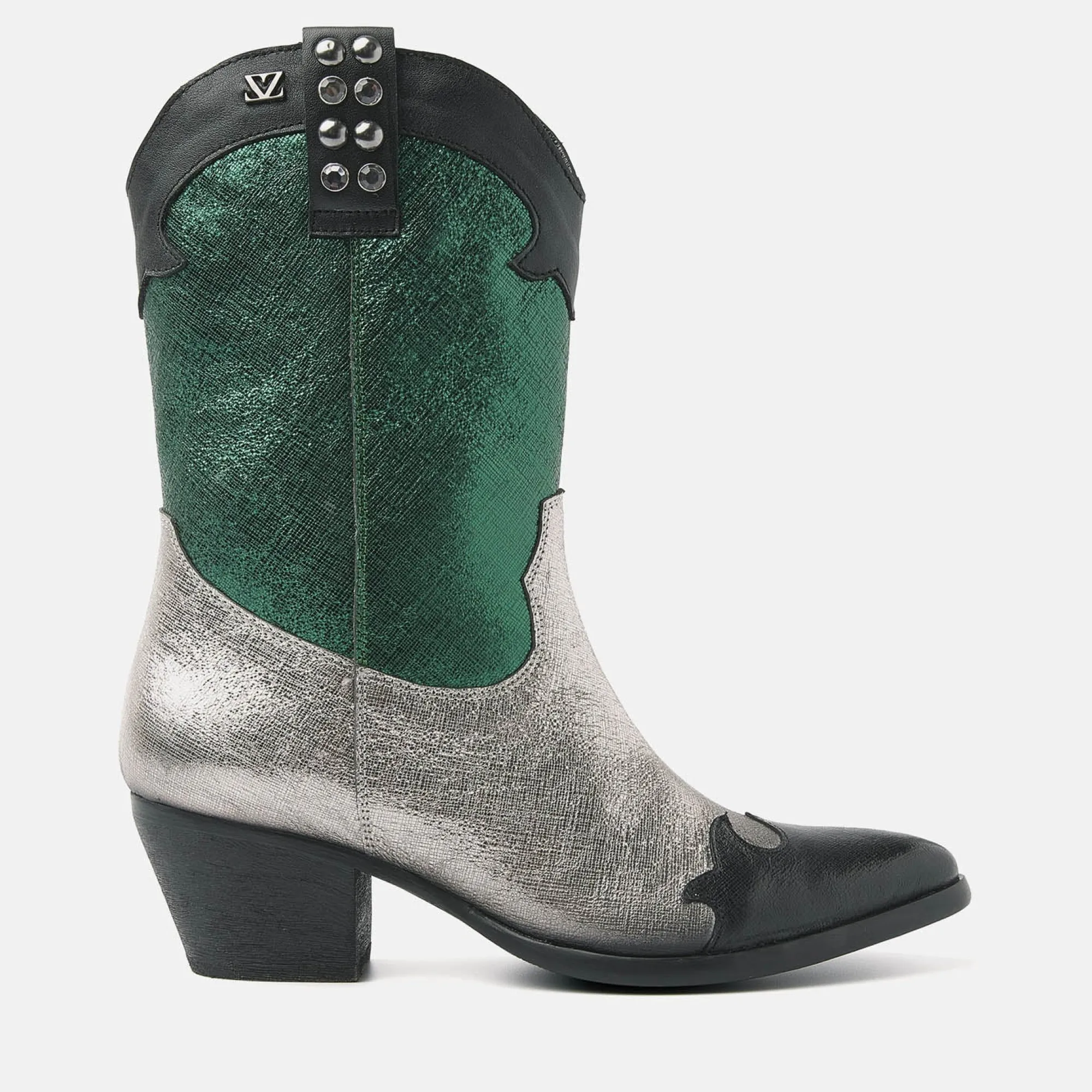 Vrouw Lazamani Cowboy Laarzen-Dames Laarzen 85.603 Green