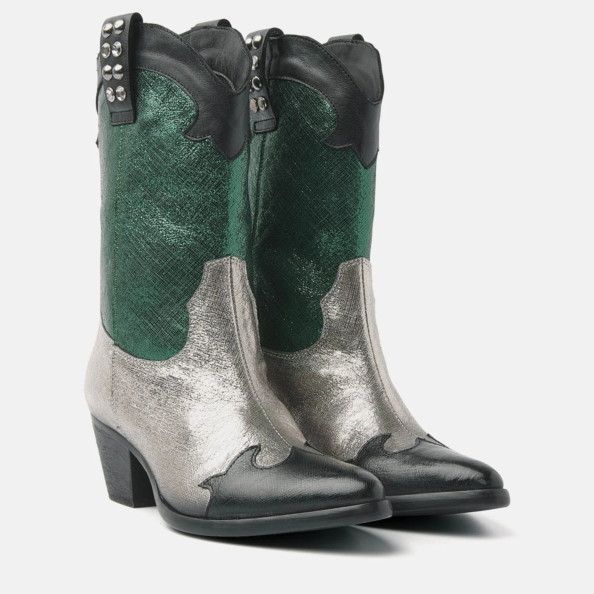 Vrouw Lazamani Cowboy Laarzen-Dames Laarzen 85.603 Green