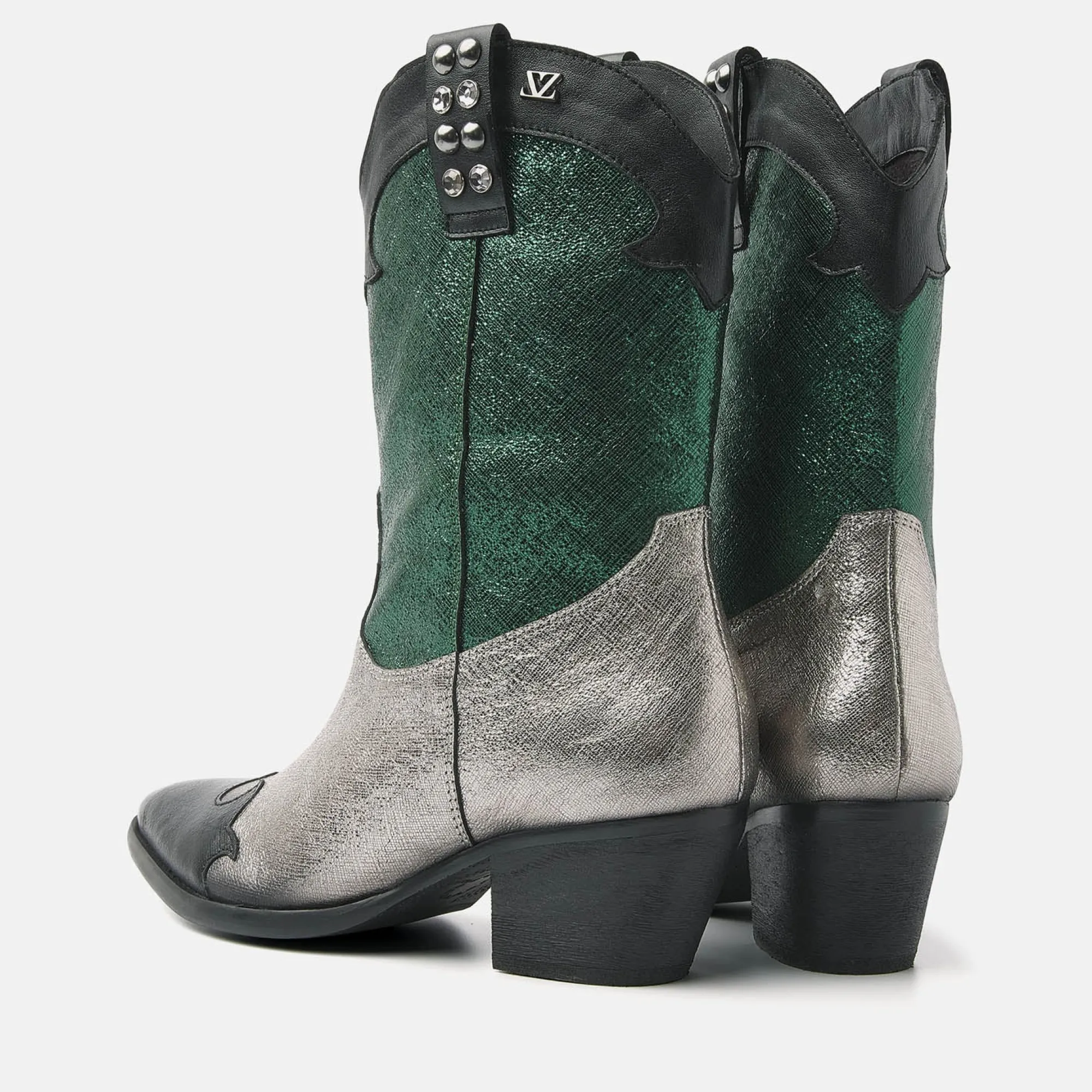 Vrouw Lazamani Cowboy Laarzen-Dames Laarzen 85.603 Green