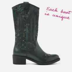 Vrouw Lazamani Cowboy Laarzen-Dames Laarzen 85.631 Green