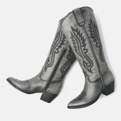 Vrouw Lazamani Halfhoge Laarzen-Dames Laarzen 85.604 Grey
