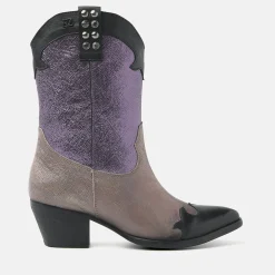 Vrouw Lazamani Halfhoge Laarzen-Dames Laarzen 85.603 Purple