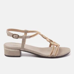 Vrouw Lazamani Sandalen-Dames Sandalen 85.379 Biscuit