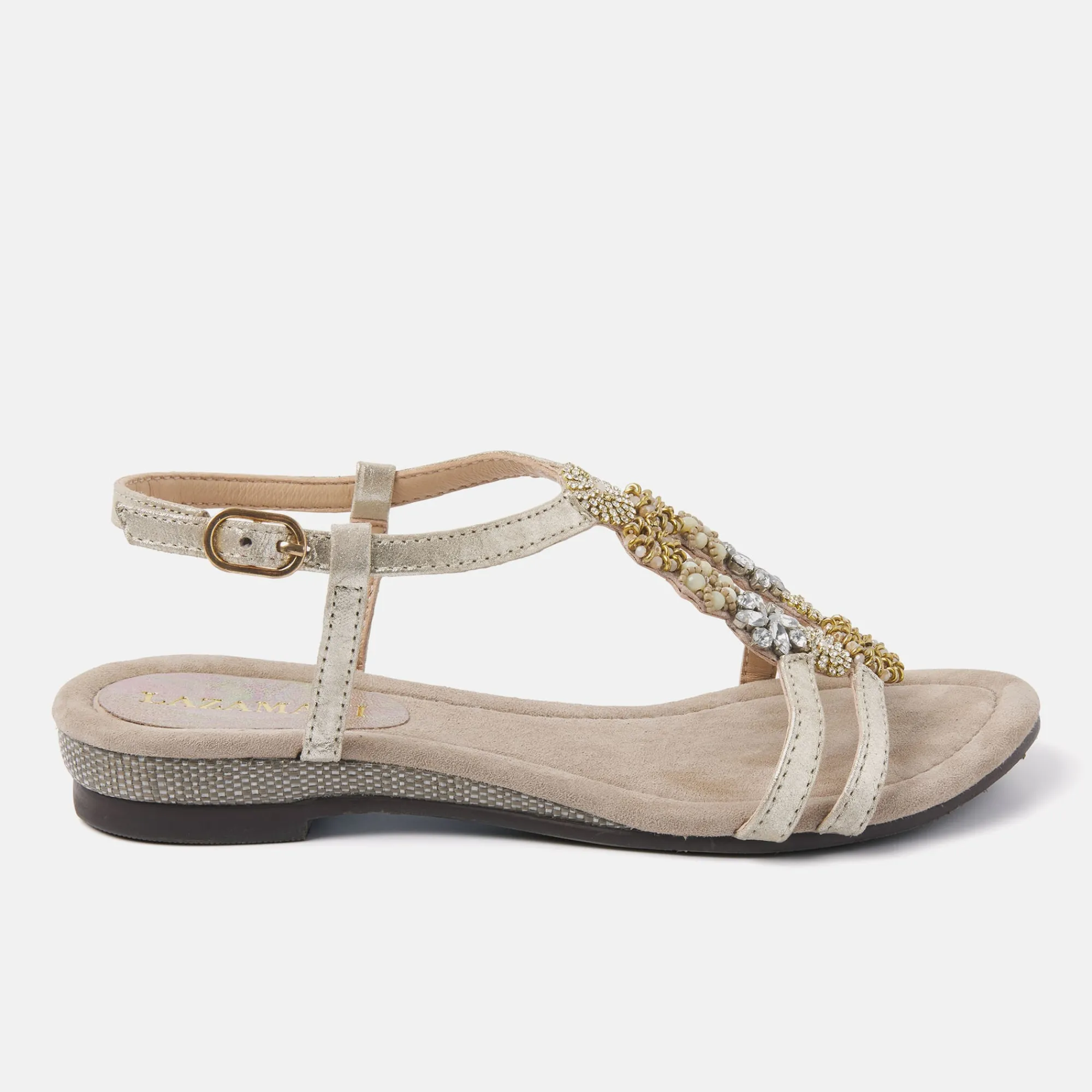 Vrouw Lazamani Sandalen-Dames Sandalen 85.547 Biscuit
