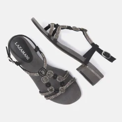 Vrouw Lazamani Sandalen-Dames Sandalen 85.379 Black