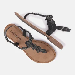 Vrouw Lazamani Sandalen-Dames Sandalen 75.837 Black