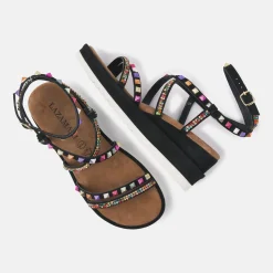 Vrouw Lazamani Sandalen-Dames Sandalen 75.408 Black