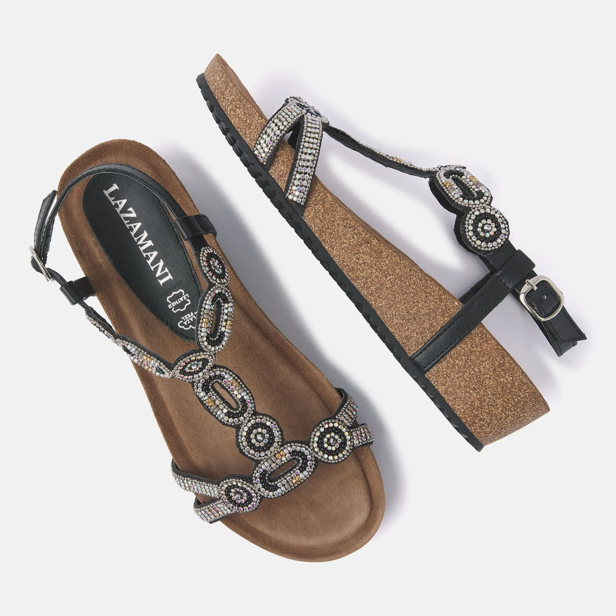Vrouw Lazamani Sandalen-Dames Sandalen 75.354 Black