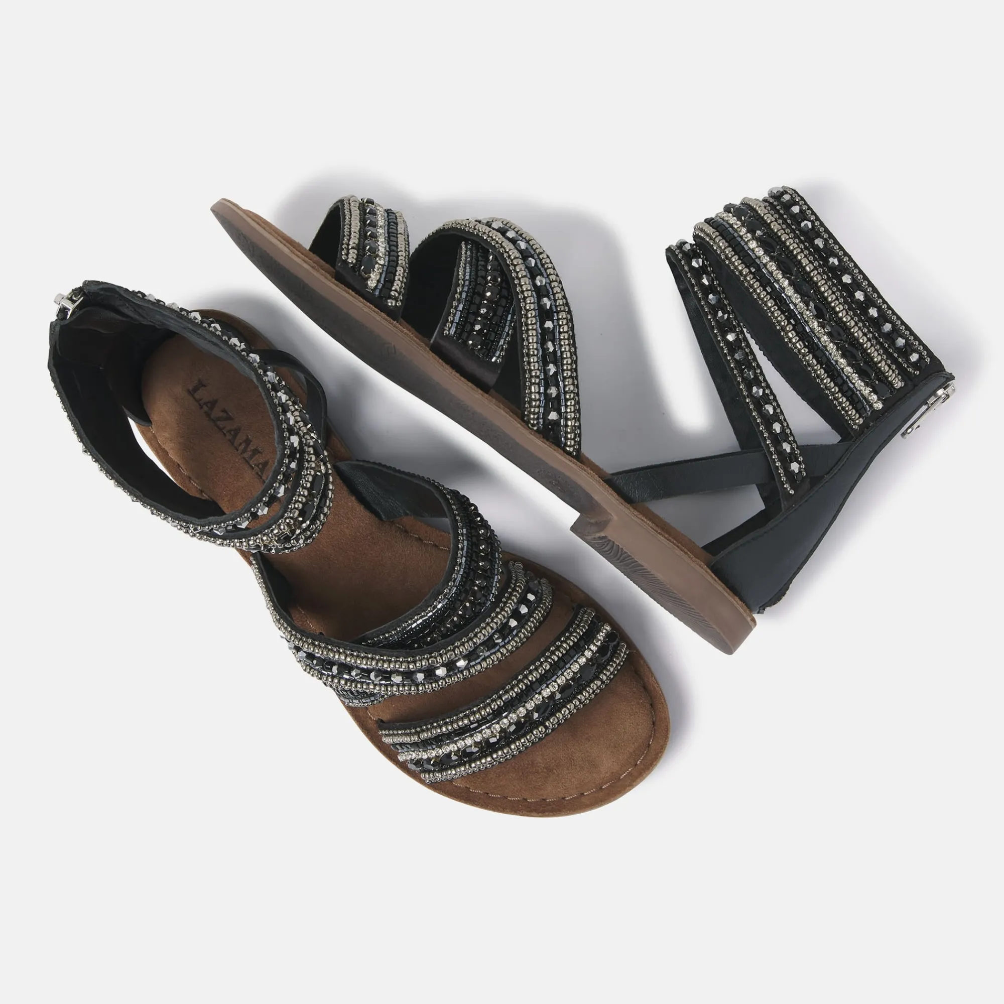 Vrouw Lazamani Sandalen-Dames Sandalen 75.393 Black