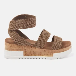 Vrouw Lazamani Sandalen-Dames Sandalen 75.812 Brown