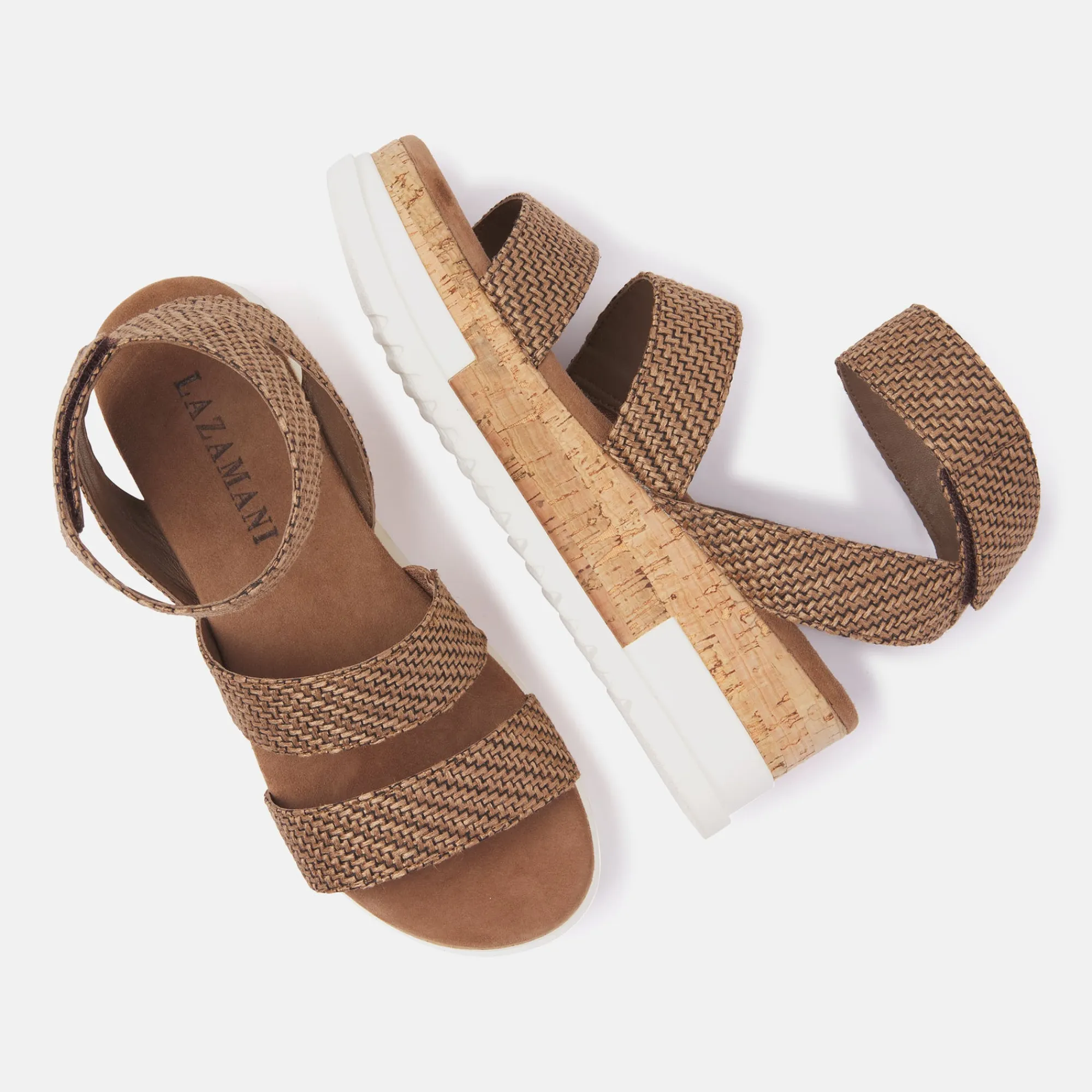 Vrouw Lazamani Sandalen-Dames Sandalen 75.812 Brown