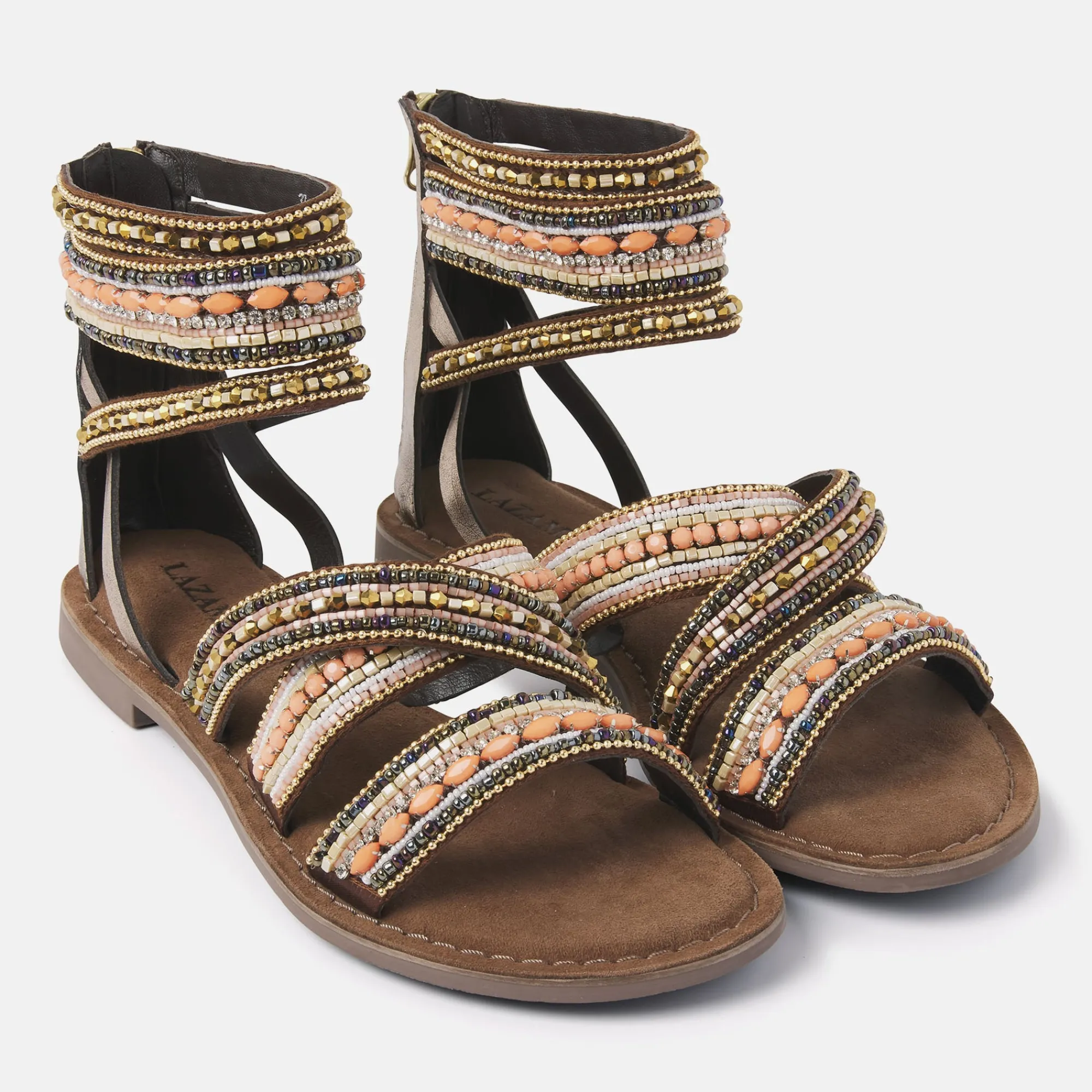 Vrouw Lazamani Sandalen-Dames Sandalen 75.393 Brown