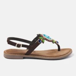 Vrouw Lazamani Sandalen-Dames Sandalen 75.357 Brown Multi