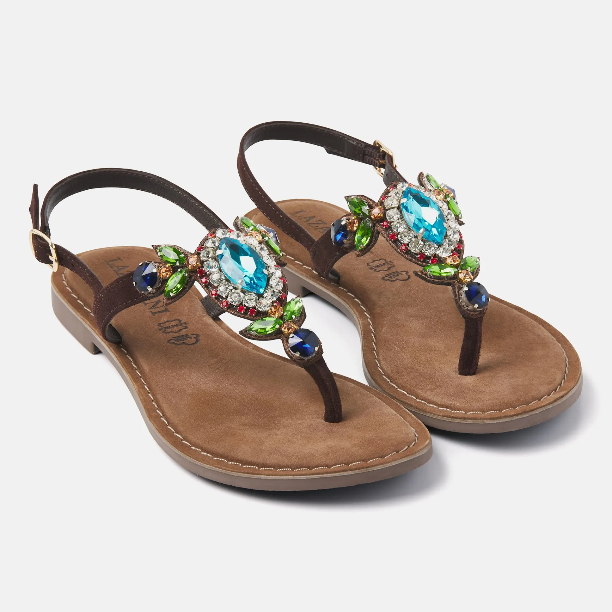 Vrouw Lazamani Sandalen-Dames Sandalen 75.357 Brown Multi
